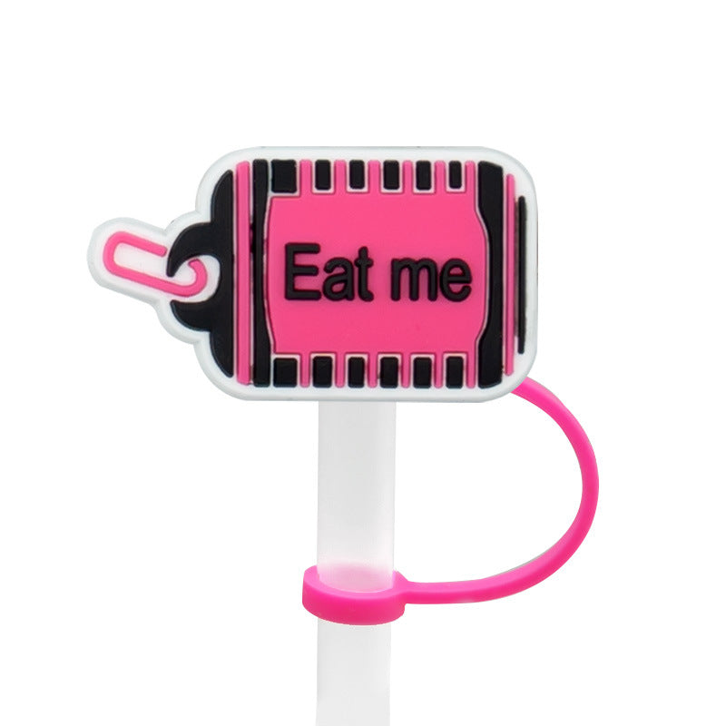 Wholesale of 10pcs Cute Silicone Straw Sets